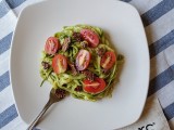 Zucchini Noodles with Avocado Pesto