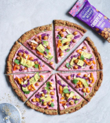Pink Crunchy Chickpea Pizza